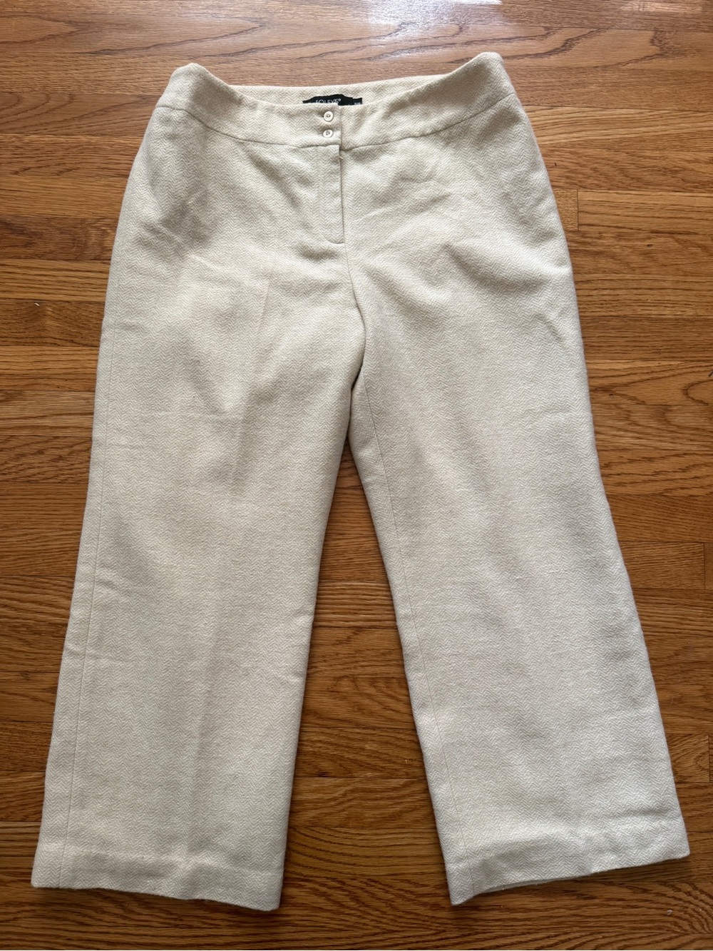Rare Vintage Foleys wool blend chic capri pants 15/36